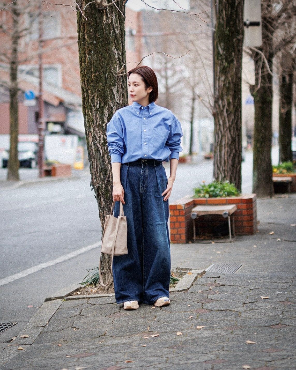 Graphpaper 25SS 新作 Selvage Denim Two Tuck Wide Pants style