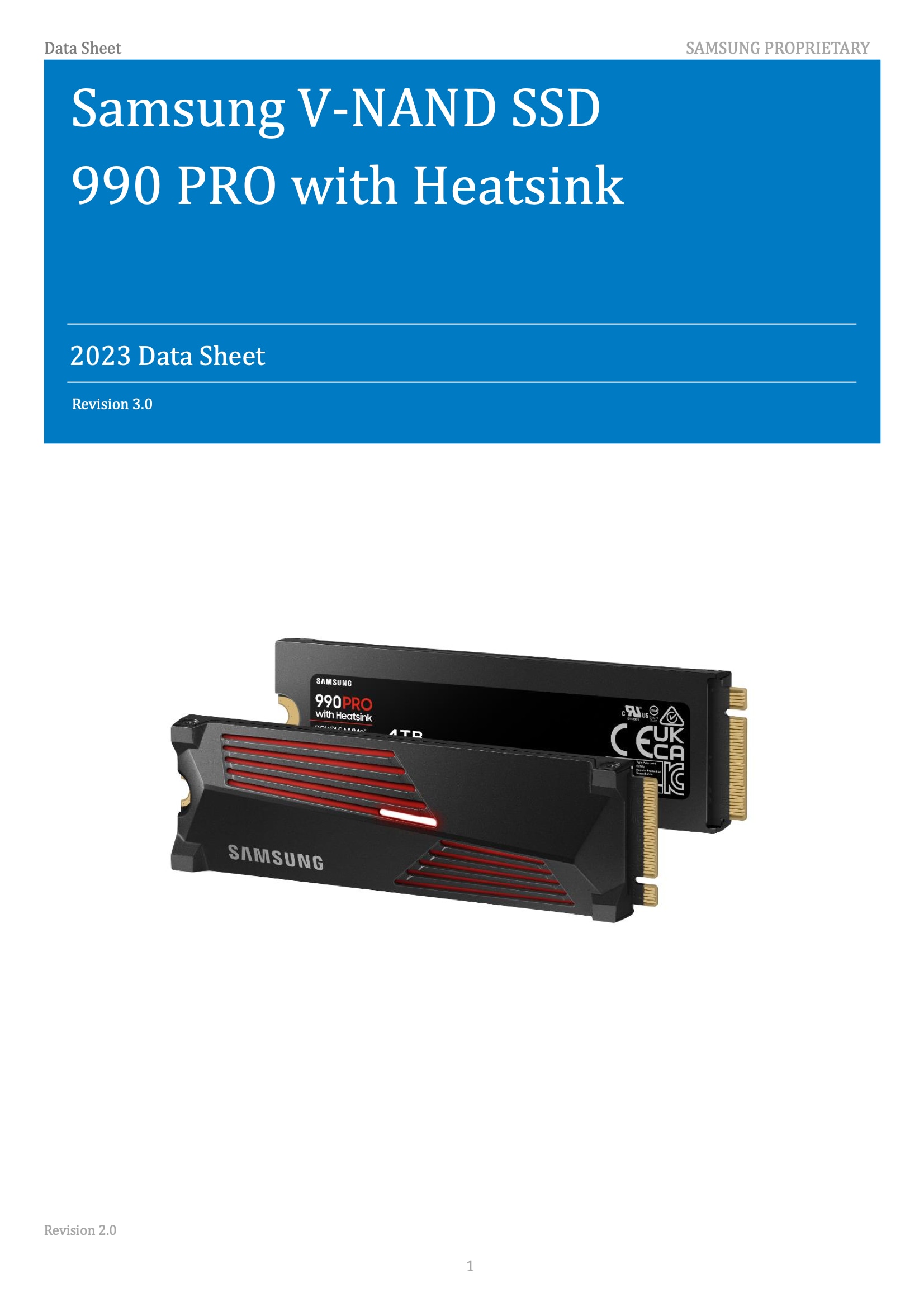 Samsung 990 PROヒートシンク付き | サムスン半導体日本