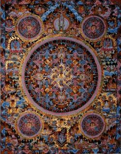 マンダラ 曼荼羅（曼陀羅） M5 天珠/曼荼羅/仏画（タンカ）の通販