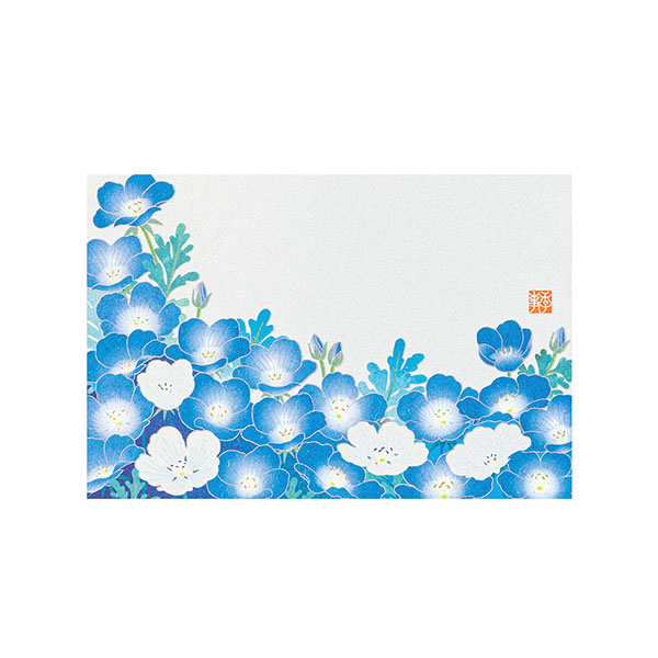 ハガキ/ポストカード｜紙シリーズ｜ポストカード ネモフィラ柄 S2