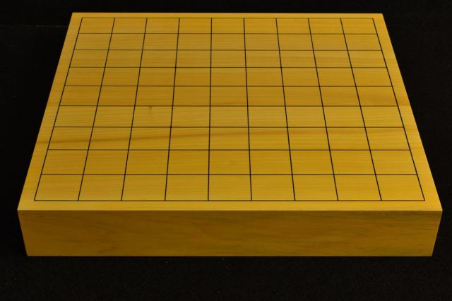 卓上将棋盤 本榧(日本産)柾目二枚接合 t6491