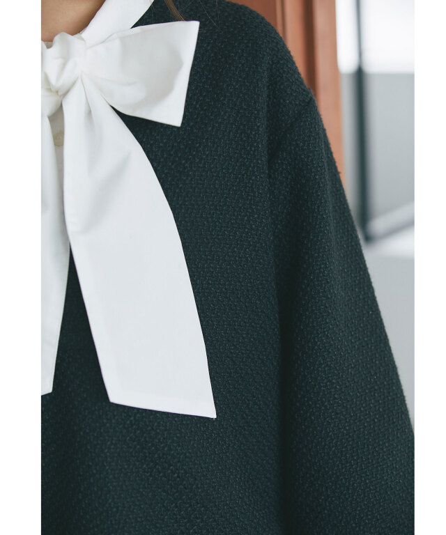 高田麻紀子さんコラボ】ツイードレイヤードプルオーバー