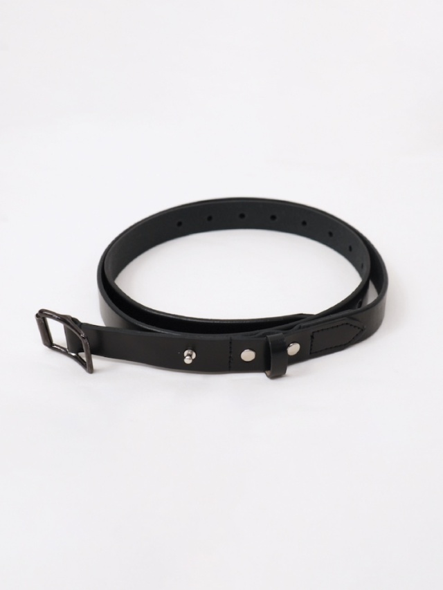 ANCELLM BUTTON STUD LEATHER BELT BLACK 2025AW 通販ページ octavia