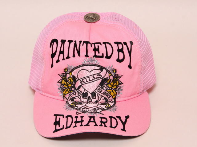 エドハーディー ラブキル キャップ ピンク フリーサイズ