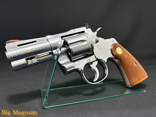 タナカ】 コルト パイソン .357Magnum 3inch R-model ステンレス