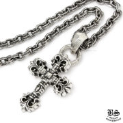 クロムハーツCHクロスペンダントスモールwithベイル＆ペーパーチェーン