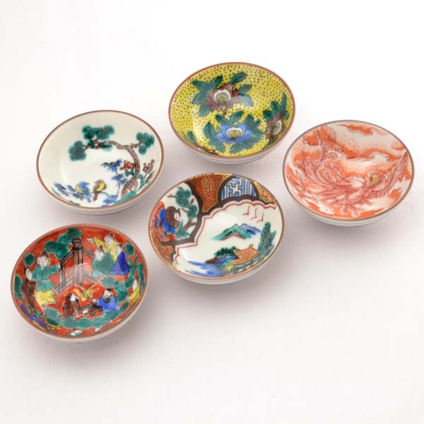 送料無料】 組盃 時代絵2 / ぐいのみ 盃 酒器 猪口 日本酒 九谷焼