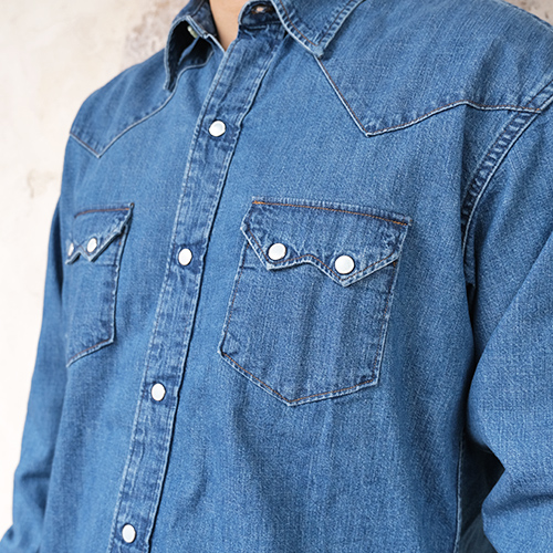 orSlow オアスロウ 01-8124-95 Denim Western Shirt デニムウエスタン