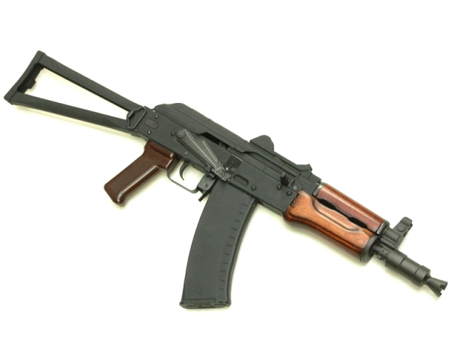 KSC AKS-74U GBB木製ハンドガードカスタム