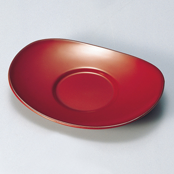 茶托 溜 5枚セット 木製 漆塗り 12-05703 漆器の井助