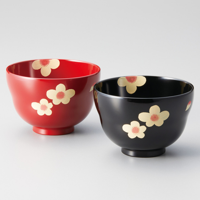 やすらぎ小鉢 5個セット 漆塗り 12-06503/06504 漆器の井助