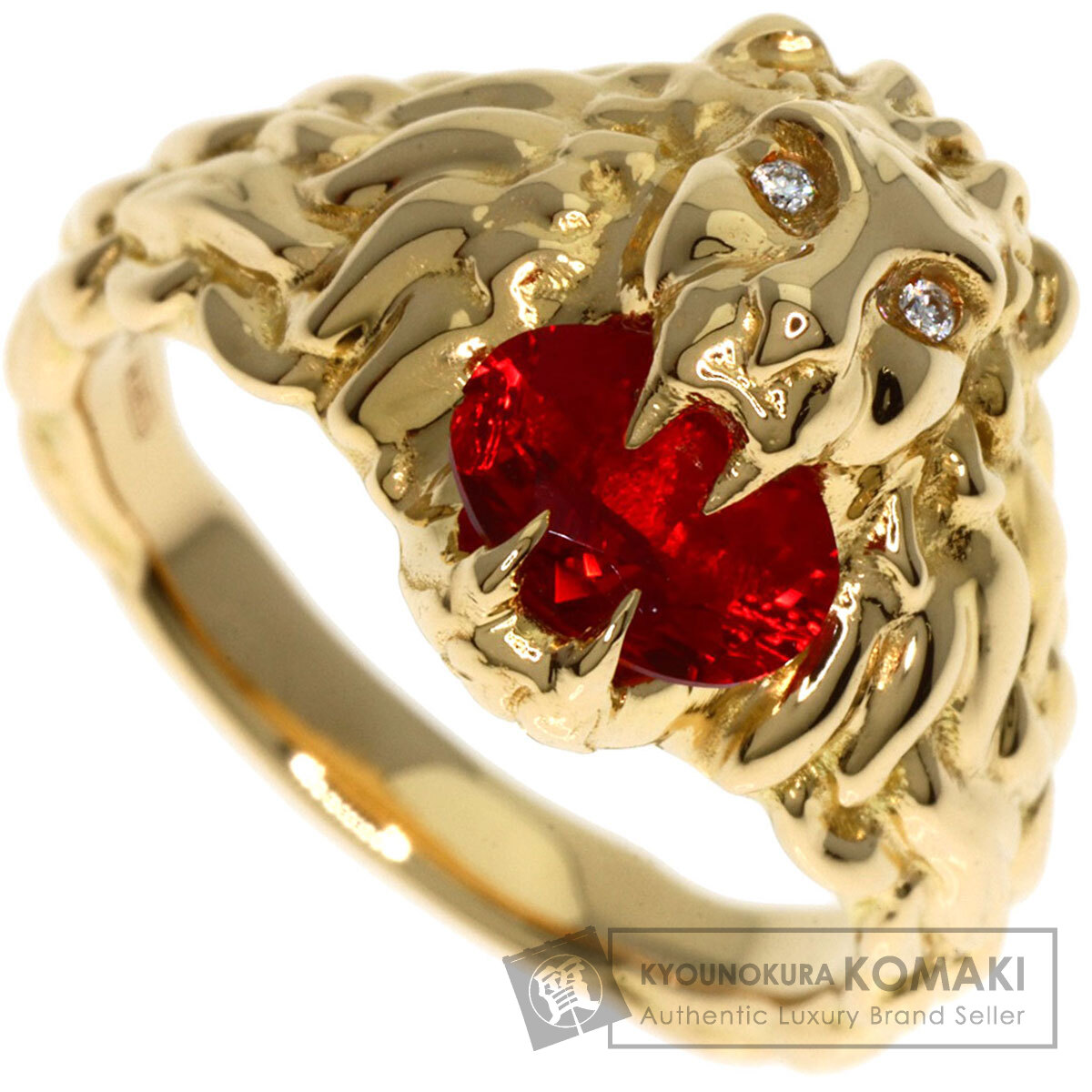 GUCCI グッチ ライオンヘッド ファイアーオパール ダイヤモンド #11