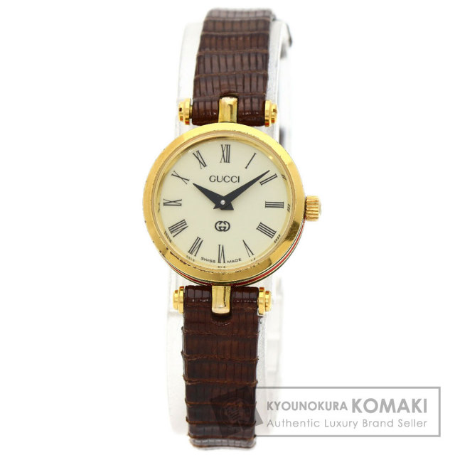 GUCCI グッチ シェリーライン 腕時計 GP/革 レディース ブランド京の蔵