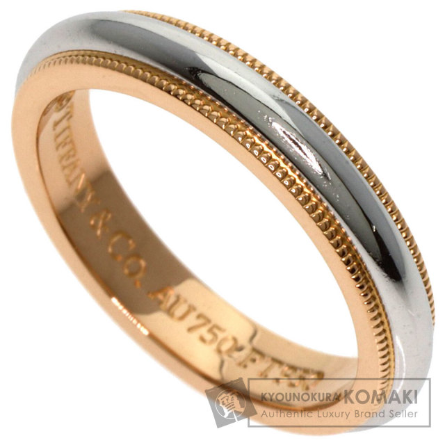 TIFFANY&Co. ティファニー ミルグレイン リング・指輪 プラチナPT950