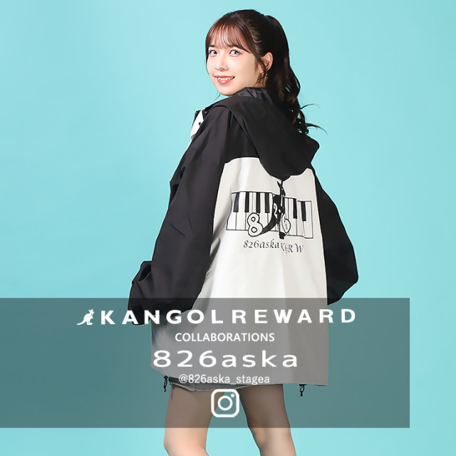完全受注生産】 826aska×KANGOL REWARDコラボ第6弾 マウンテンパーカー