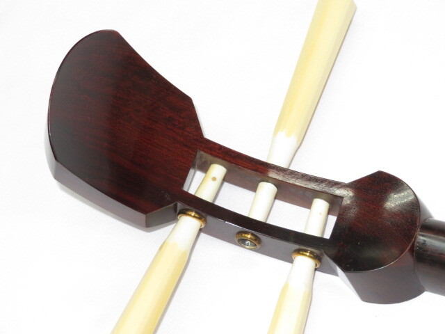 三味線 中古 銀細 子持ち 綾杉胴 和楽器 本体 三味線 銀細 子持ち綾杉