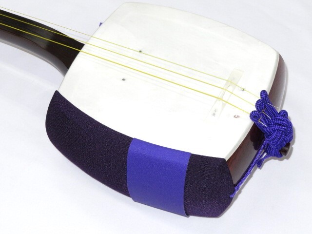 紅木 長唄 黒檀糸巻き 両面四つ皮 丸打ち胴 6255胴 5468