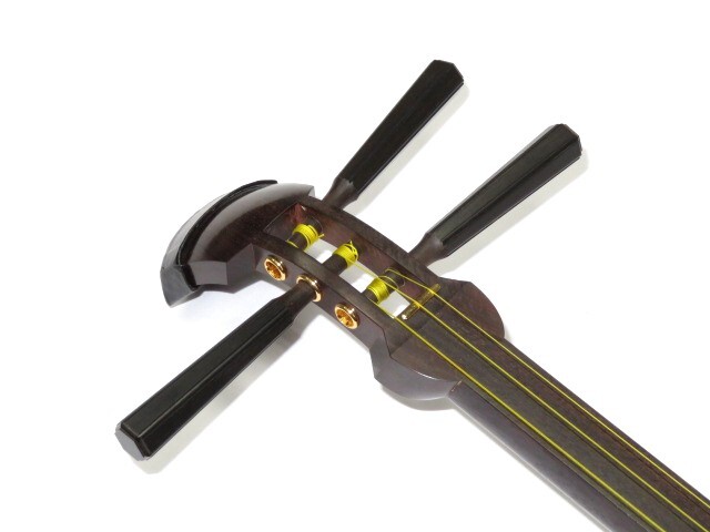 三味線・お琴の老舗 菊岡 中むら】新品三味線 上ランク紅木 地唄 黒檀