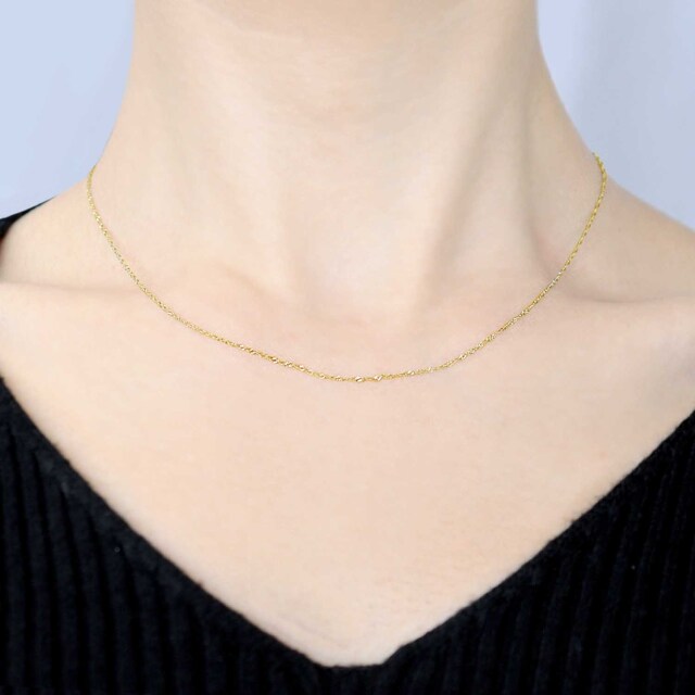 ネックレス チェーン スクリューチェーン K18 ゴールド 18金 lc70-0003-yg