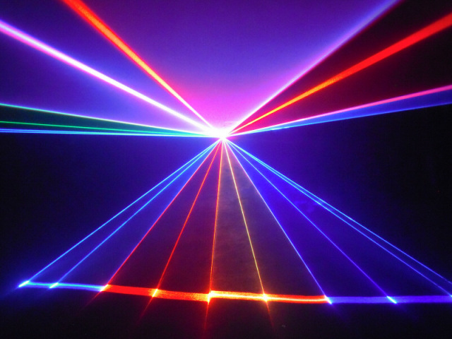 超小型 RGB 7カラーレーザーライト（レーザービーム）1000mw