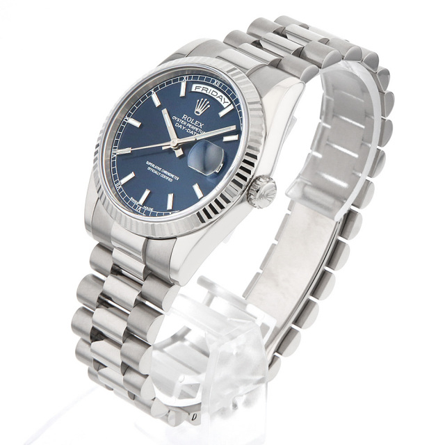 118239 ブルー ROLEX（ロレックス）デイデイト 中古 | 東京・大阪の