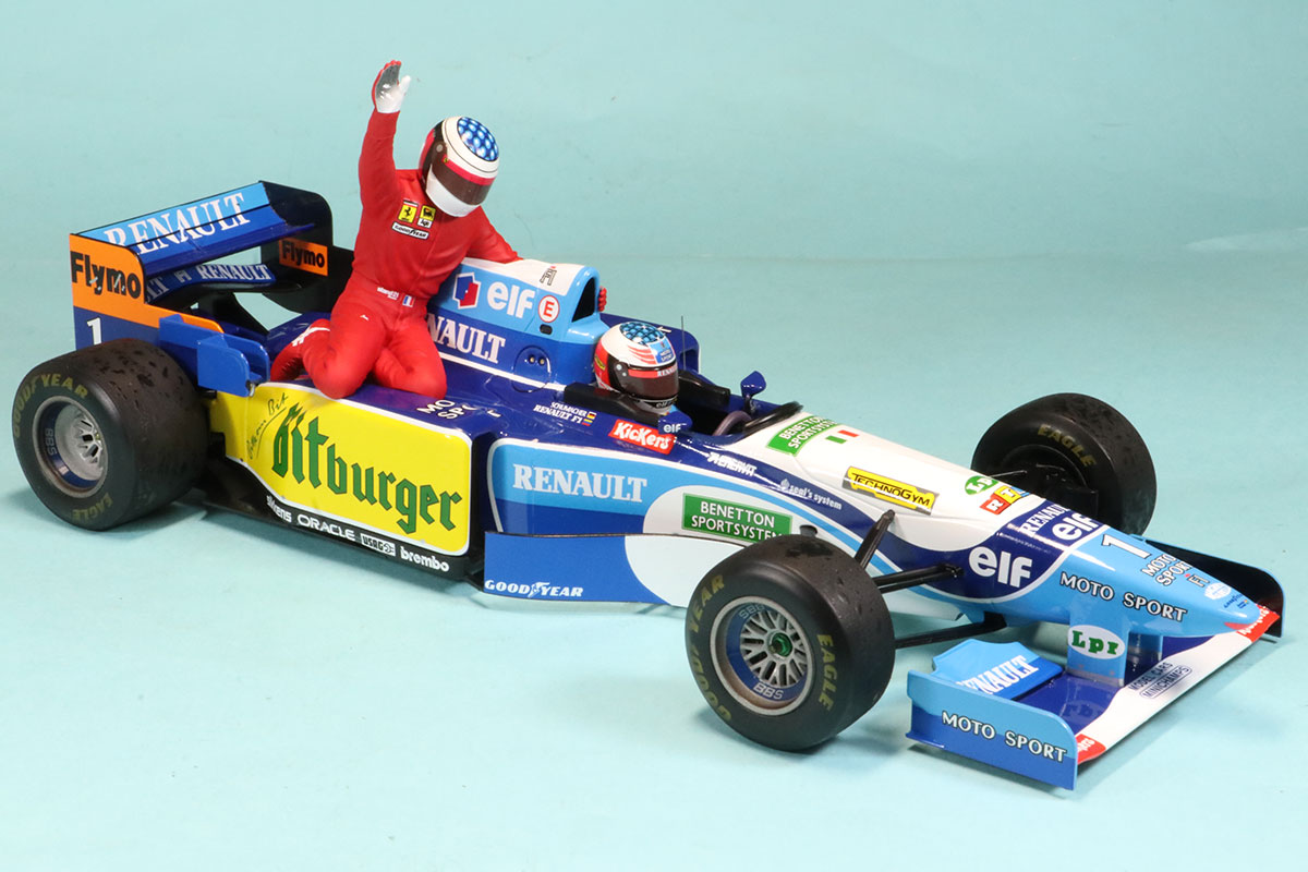 タル様 ミニチャンプス 1/18 ベネトン F1 セット シューマッハ B194