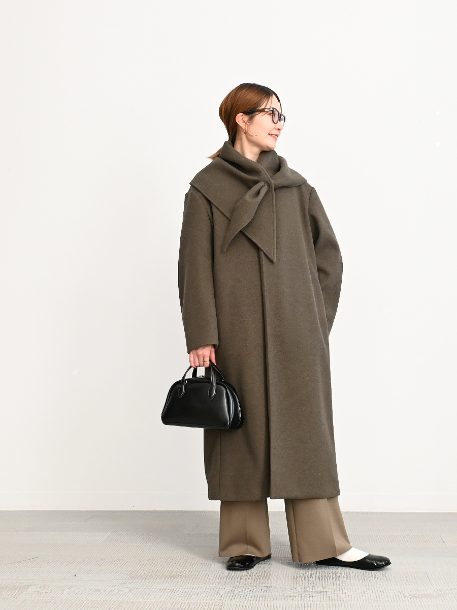 PHEENY(フィーニー) Needle rever stretch scarf coat