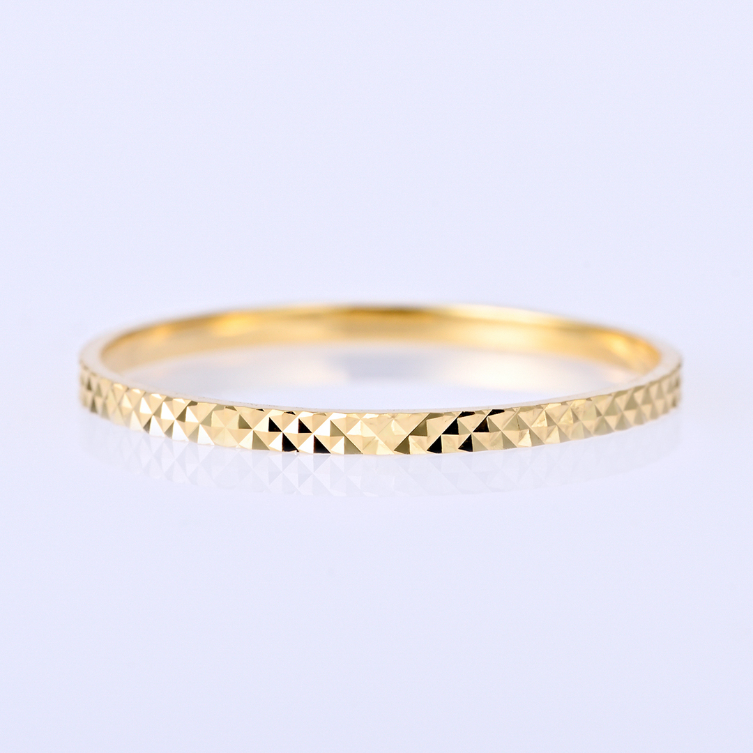 リング K18イエローゴールド (地金)(カットリング)[2211300102