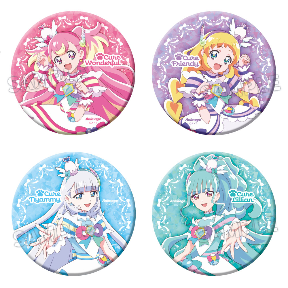 いろは ブルジュラ ホログラム缶バッジ わんだふるぷりきゅあ わんだ