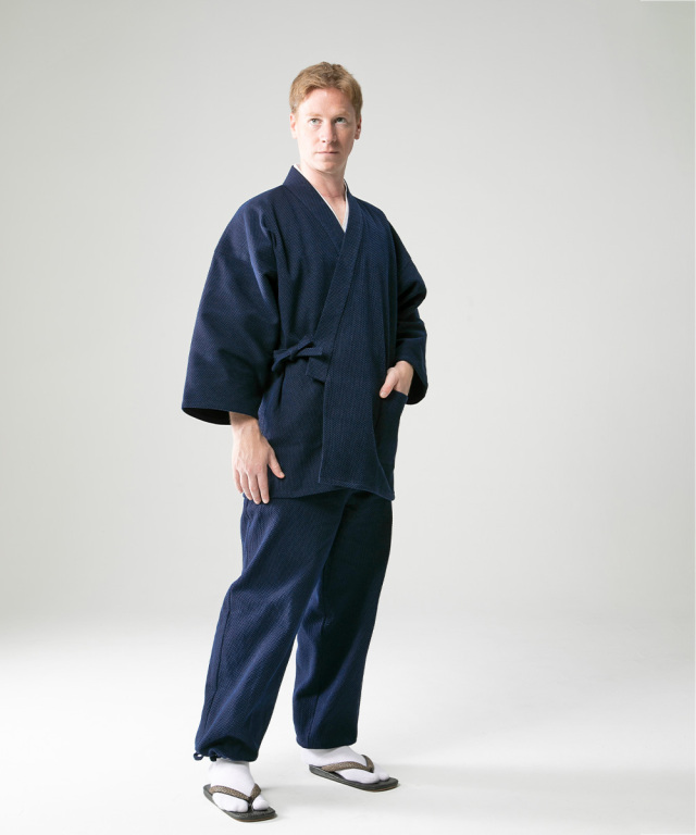 太刺子作務衣（ふとさしこさむえ） No.1 濃紺