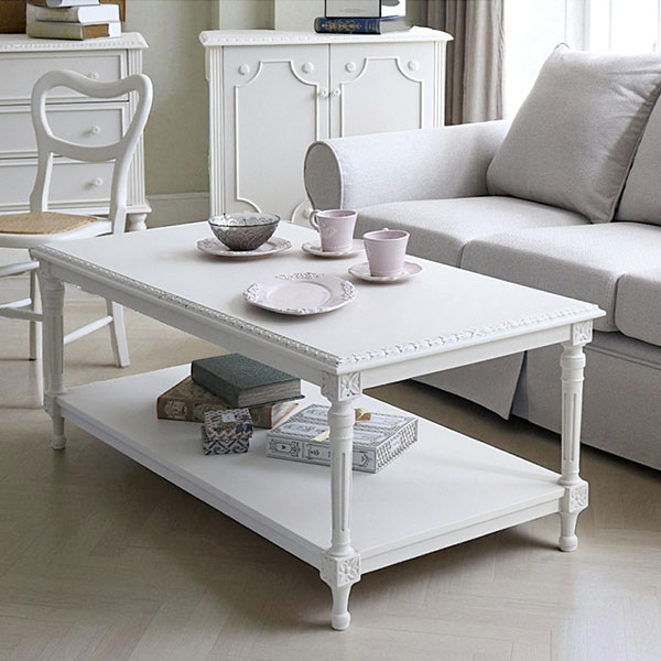 フレンチテイスト カントリーグレース センターテーブル 幅120cm