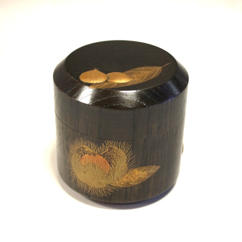 米本匠伯 輪島塗栗木地栗蒔絵雪吹【茶道具／棗／輪島塗】 | 龍門堂