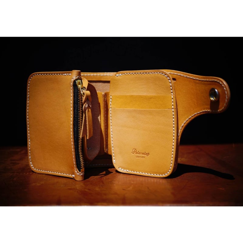 サドルレザー フラップショート ウォレット アポロコンチョ4タイプ