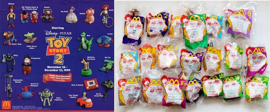 1999年のアメリカ・マクドナルド『トイストーリー2・ハッピーミール