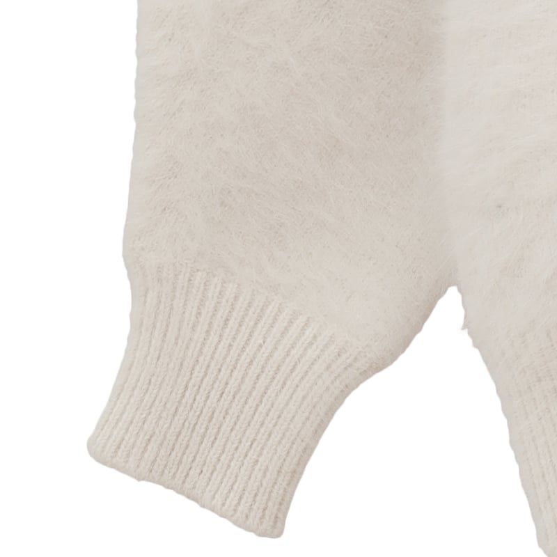 CLANE | BULKY SLEEVE ANGORA KNIT TOPS | ABIENTO