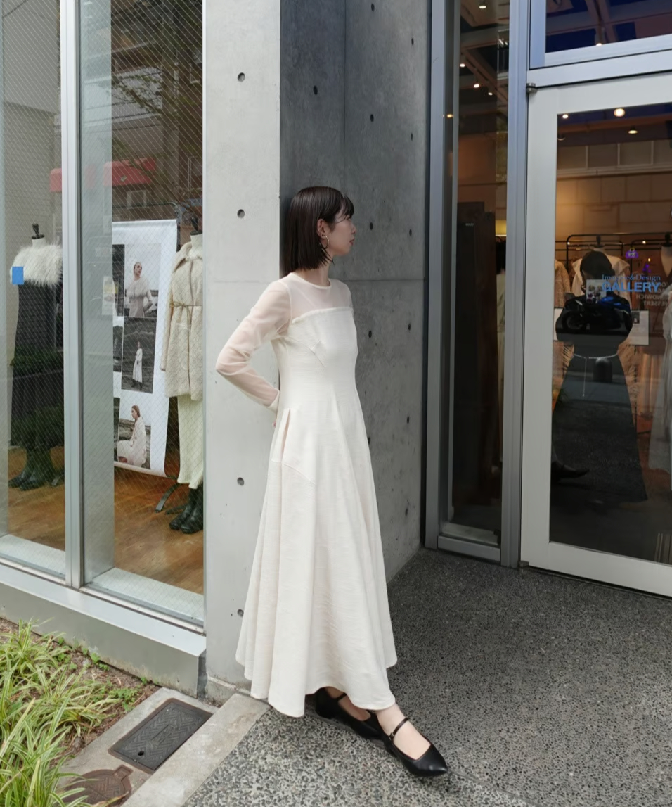 Acka docking tweed cocoon one-piece