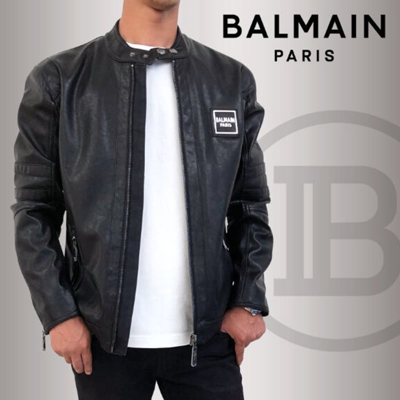BALMAIN PARIS バルマン シングルライダース ジャケット メンズ