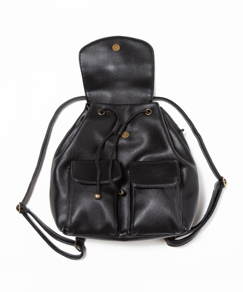 Leather backpack / black | Tostalgic Clothing