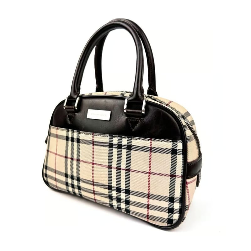 BURBERRY ミニボストンバッグ トートバッグ チェック 1177 BURBERRY