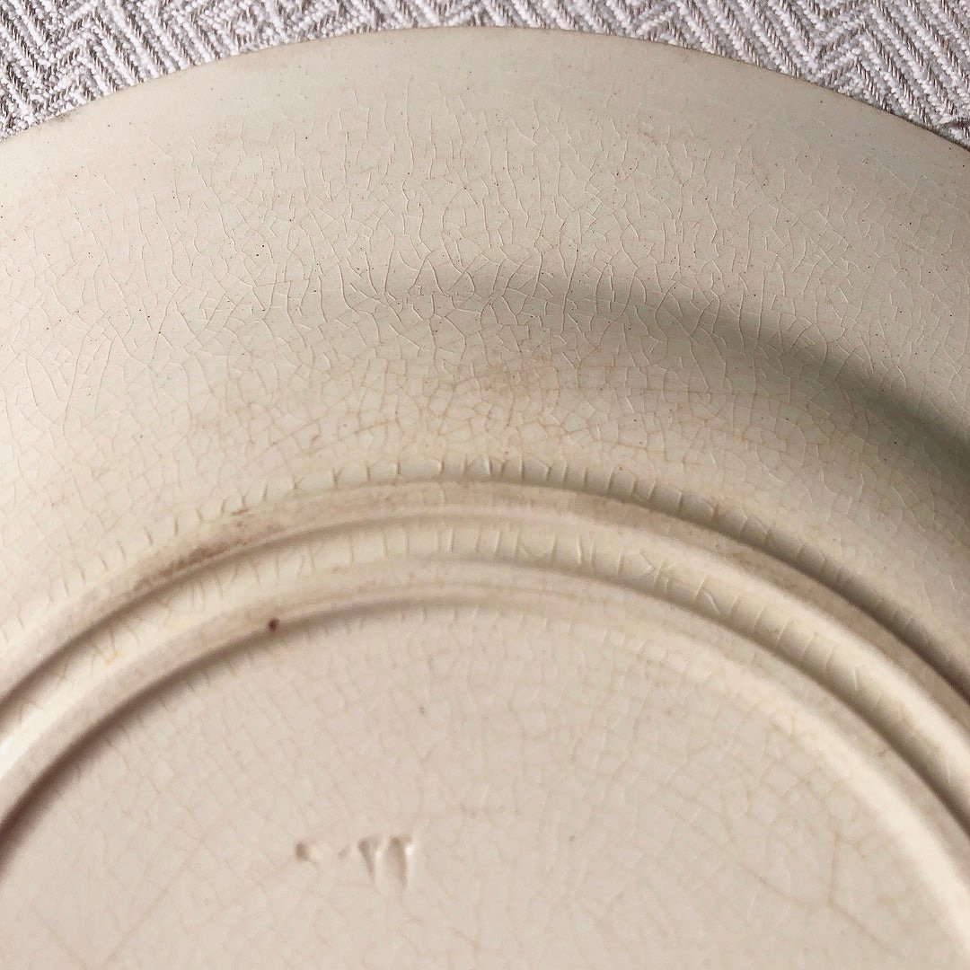 希少 GIEN ジアン あざみ柄ディナープレート フランスアンティーク