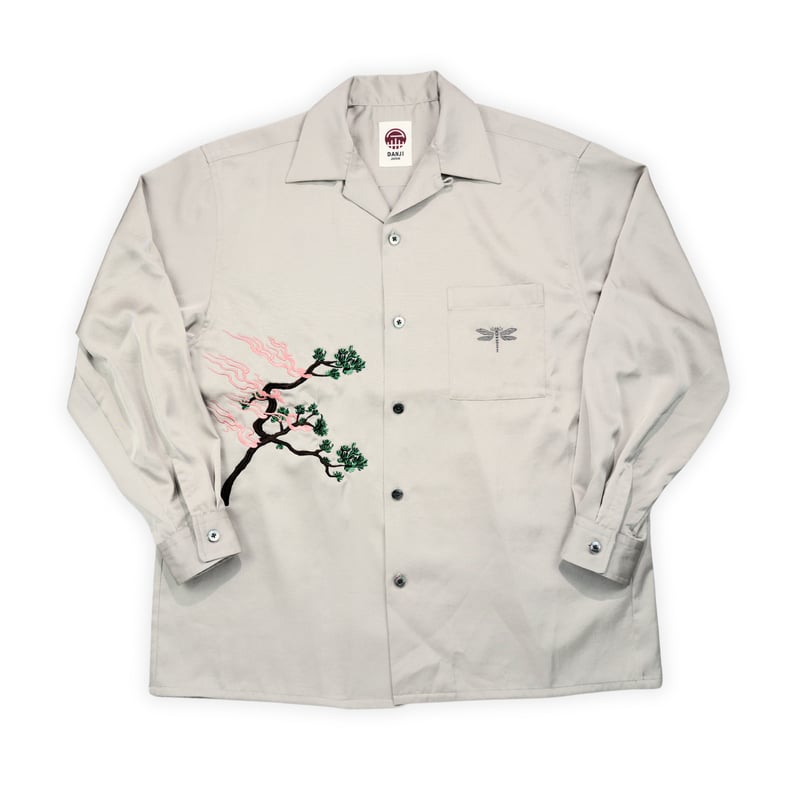 開襟シャツ 松風刺繍 | DANJI