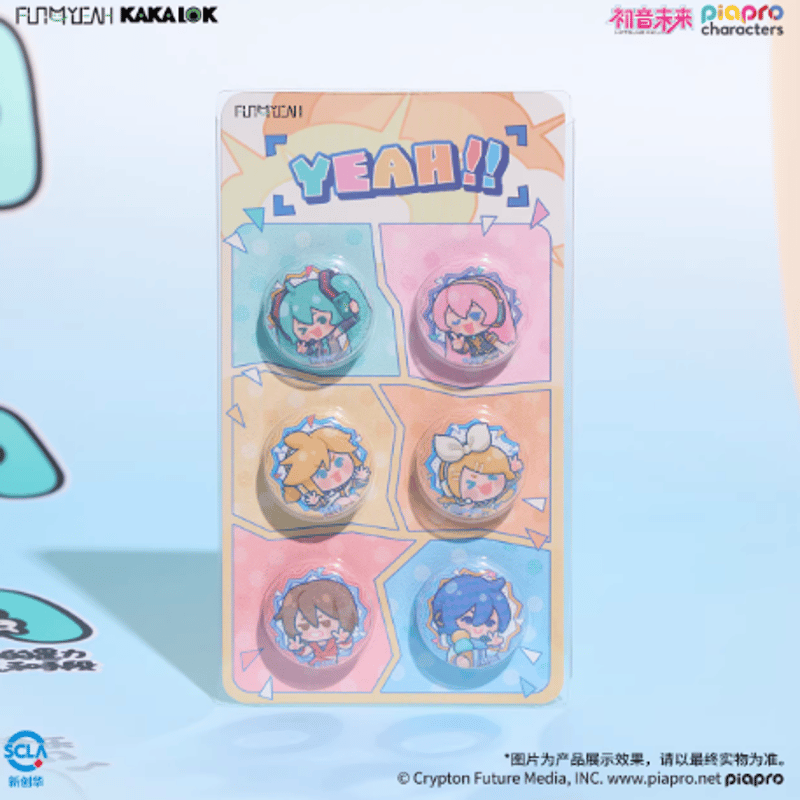 初音ミク「放肆耶表情包」缶バッジセット | Nekotani