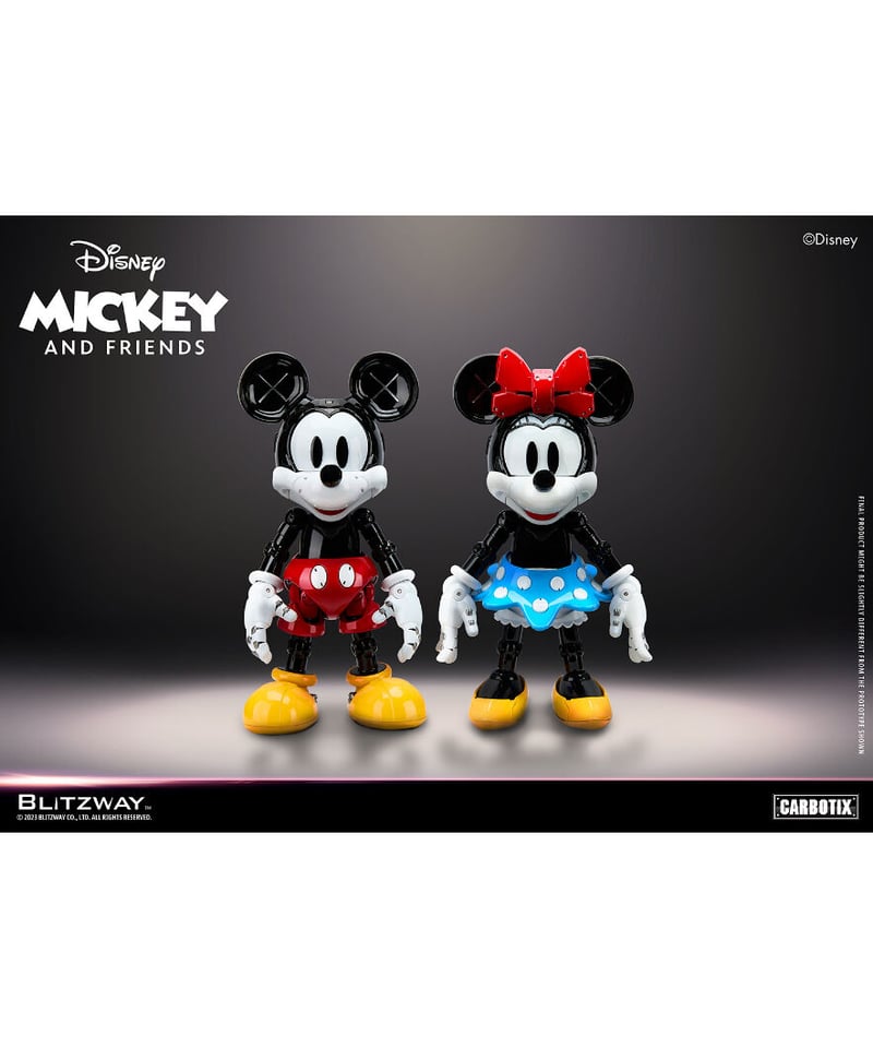 CARBOTIX ミニーマウス ダイキャスト合金 可動フィギュア【Disney