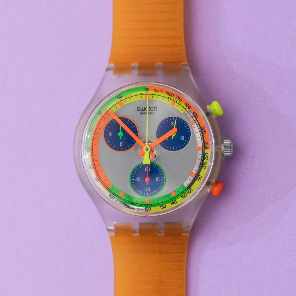 Swatch chrono JELLY STAG SCK104 1993 - Auction Swatch History