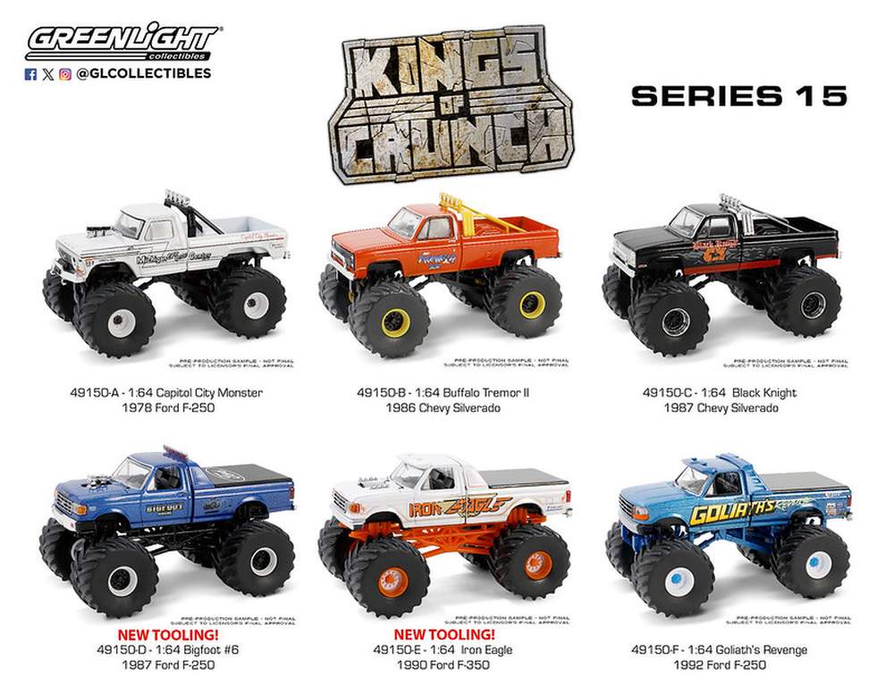 1:64 Kings of Crunch Series 15 (Set of 6), Greenlight Collectibles