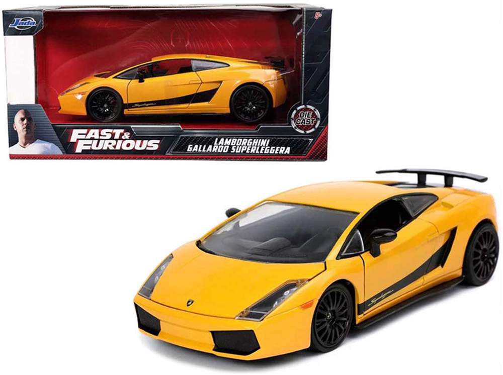 1:24 F&F - Lamborghini Gallardo Superleggera (Yellow w/Black