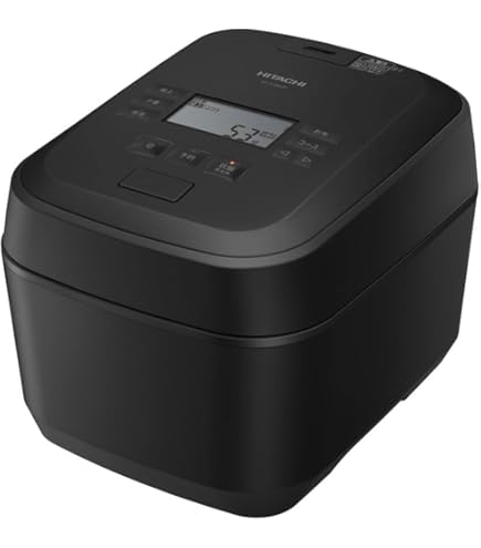 Amazon | 日立 炊飯器 5.5合 圧力&スチームIH 蒸気カット RZ-W100EM K