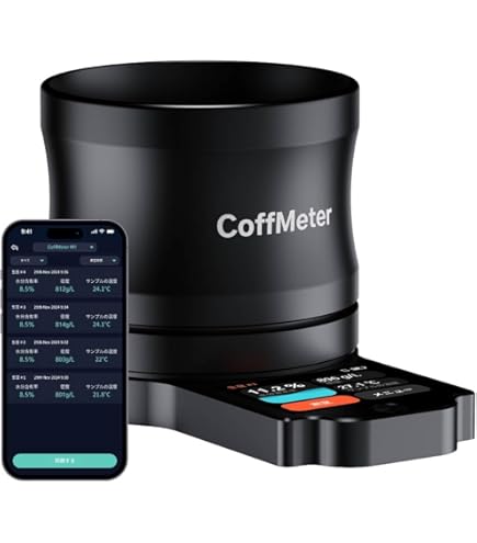 Amazon.co.jp: CoffMeter A1 コーヒー豆・粉焙煎度測定 デジタル表示