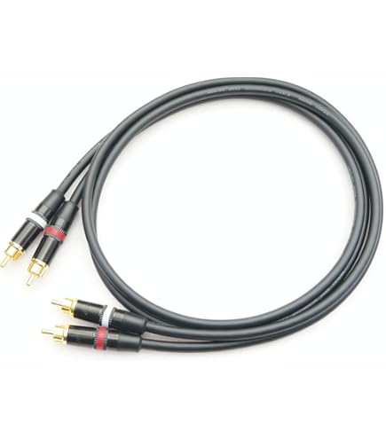 Amazon | BELDEN 8412 RCA 赤白ライン 4色 2本ペアケーブル ケーブル