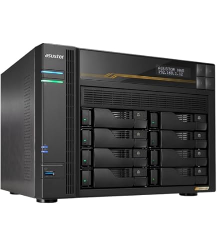 Amazon.co.jp: ASUSTOR ASUS子会社 NAS キット 10ベイ AS6510T